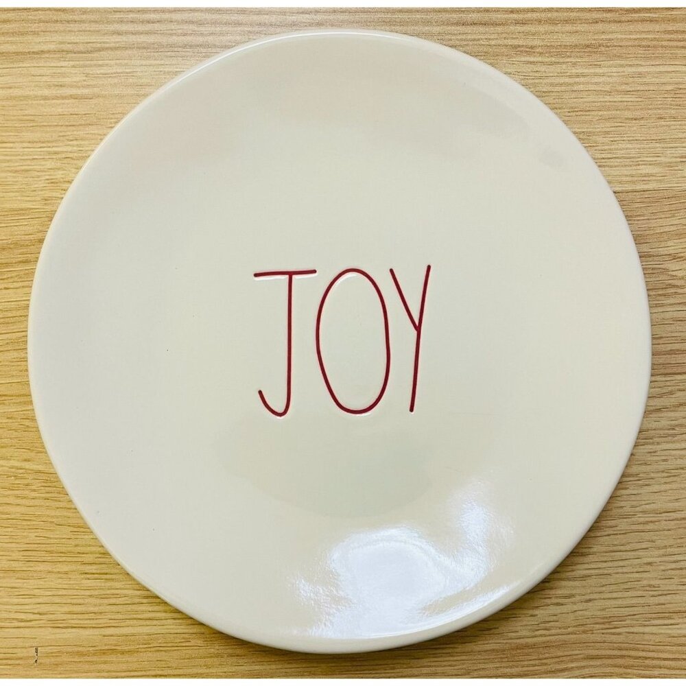 Rae Dunn Joy Artisan Collection 8 inch Salad Plate By Magenta Dishwasher Safe